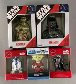 Group of 5 Star Wars Christmas Ornaments