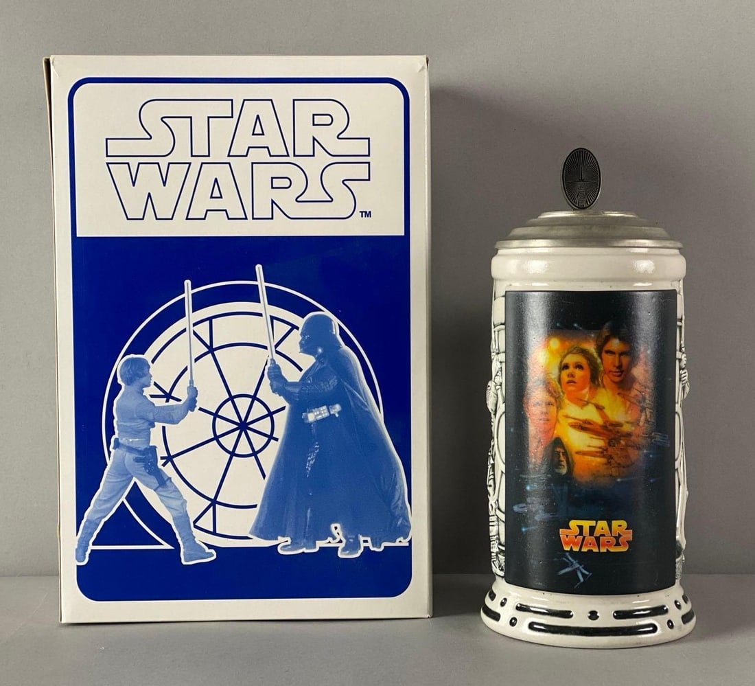 1998 Avon Lucasfilm Star Wars Collectors Stein: WITH COA, Box measures 10 3/4” H x 7” W x 4 3/4” D