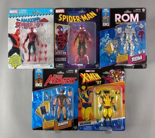 Group of 5 Hasbro Marvel Action Figures