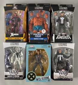 Group of 6 Hasbro Marvel Action Figures