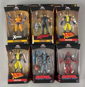 Group of 6 Hasbro Marvel Legends Action Figures