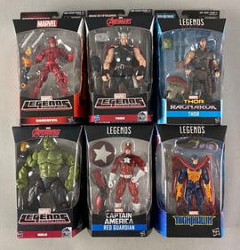 Group of 6 Hasbro Marvel Legends Action Figures
