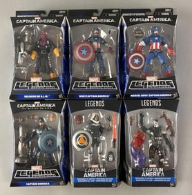 Group of 6 Hasbro Marvel LegendsAction Figures