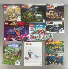 Group of Lego Instruction Manuals