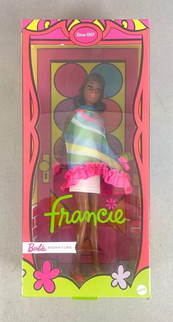 Mattel Barbie Signature Francie Fashion Doll: Original packaging measures H 13" x W 6" x D 3"