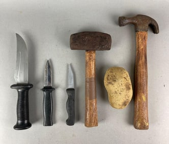 Group of 6 Screen Used Set Weapon Props