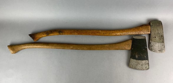 Group of 2 Screen Used Axe Wood Props