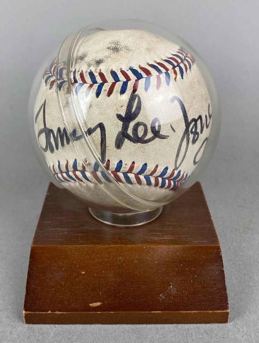 1994 Signed Tommy Lee Jones Cobb Baseball (1 of 3)