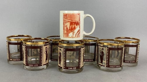 Group of 8 Hollywood Drinkware