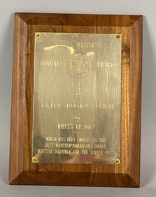 1972 Screen Writer Awards Peter Bogdanovich Whats Up Doc?