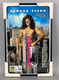 Signed Howard Stern Private Parts Poster