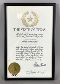 1970 Official Texas Citizen Peter Bogdanovich Award