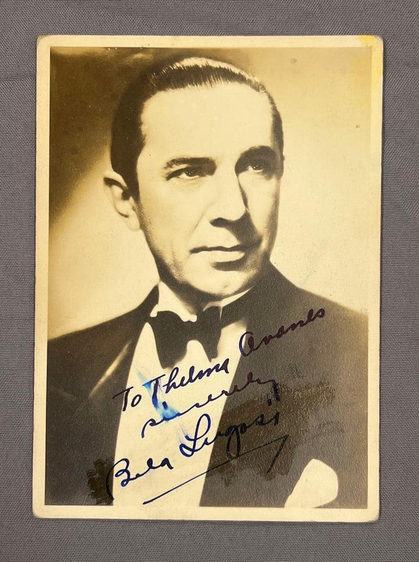 Signed Bella Lugosi Photograph: unknown authenticity, no COA, buying as is. 5 x 7 inches
