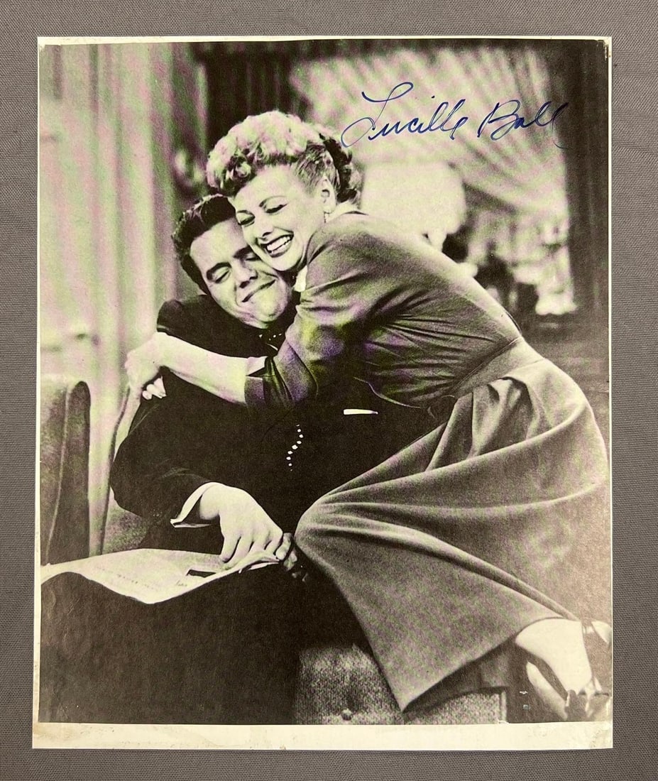 Signed Lucille Ball Photograph on Cardboard (1 of 3)