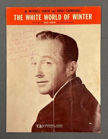 Signed Hoagy Carmichael Sheet Music