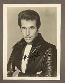 Signed Henry Winkler as the Fonz Photograph