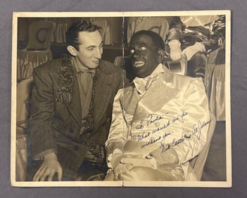 Signed Nick Castle and Al Jolsen Photograph