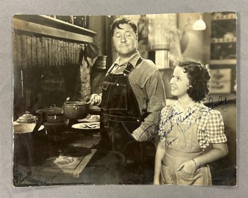 Signed Shirley Temple and Jack Oakie Photograph