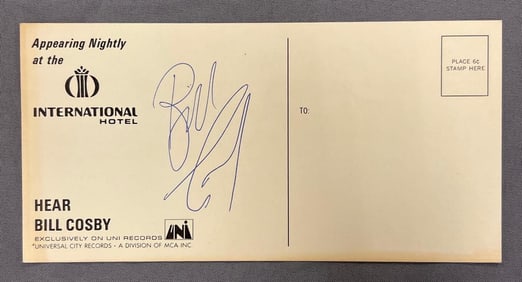 Signed Bill Cosby Postcard