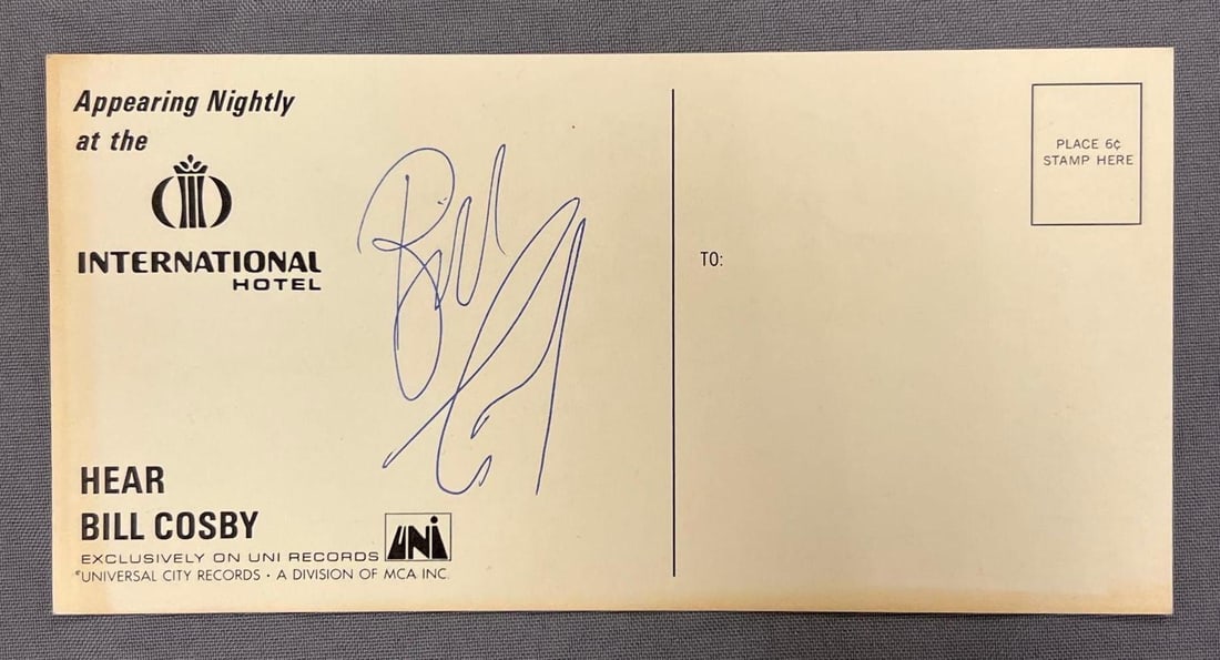 Signed Bill Cosby Postcard (1 of 3)