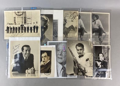 Group of 11 Hollywood Star Autograph Photos
