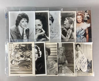 Group of 10 Hollywood Star Autograph Photos