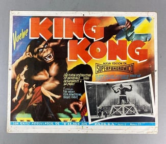Vintage Spanish King Kong Lobby Card