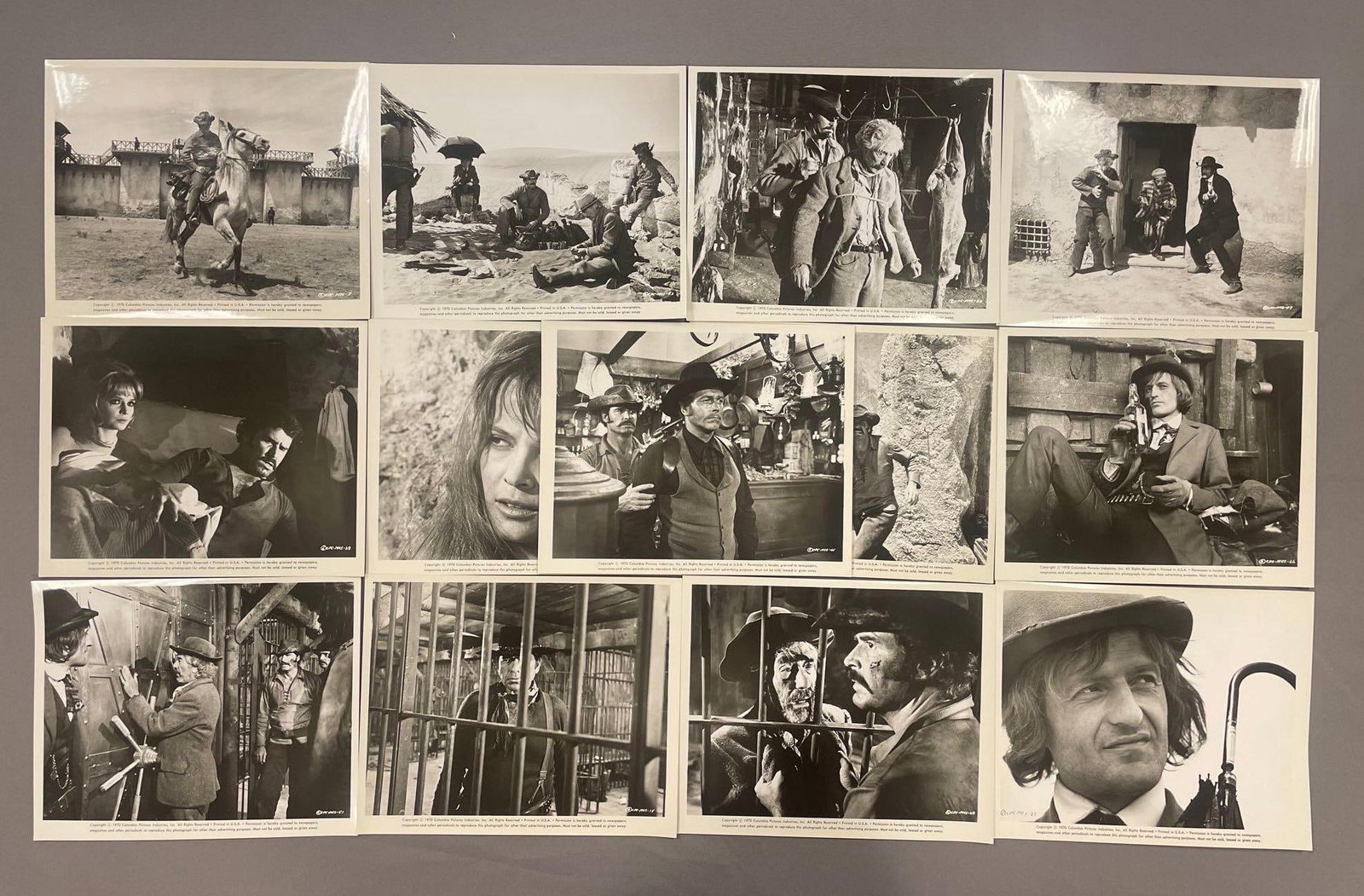 Group of 14 A Man Called Sledge Movie Stills: 8" x 10"