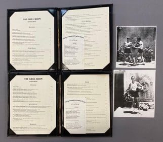 Group of Reproduction Hollywood Athletic Club Menu Books