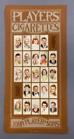 John Player and Sons Movie Star Cigarette Card Display