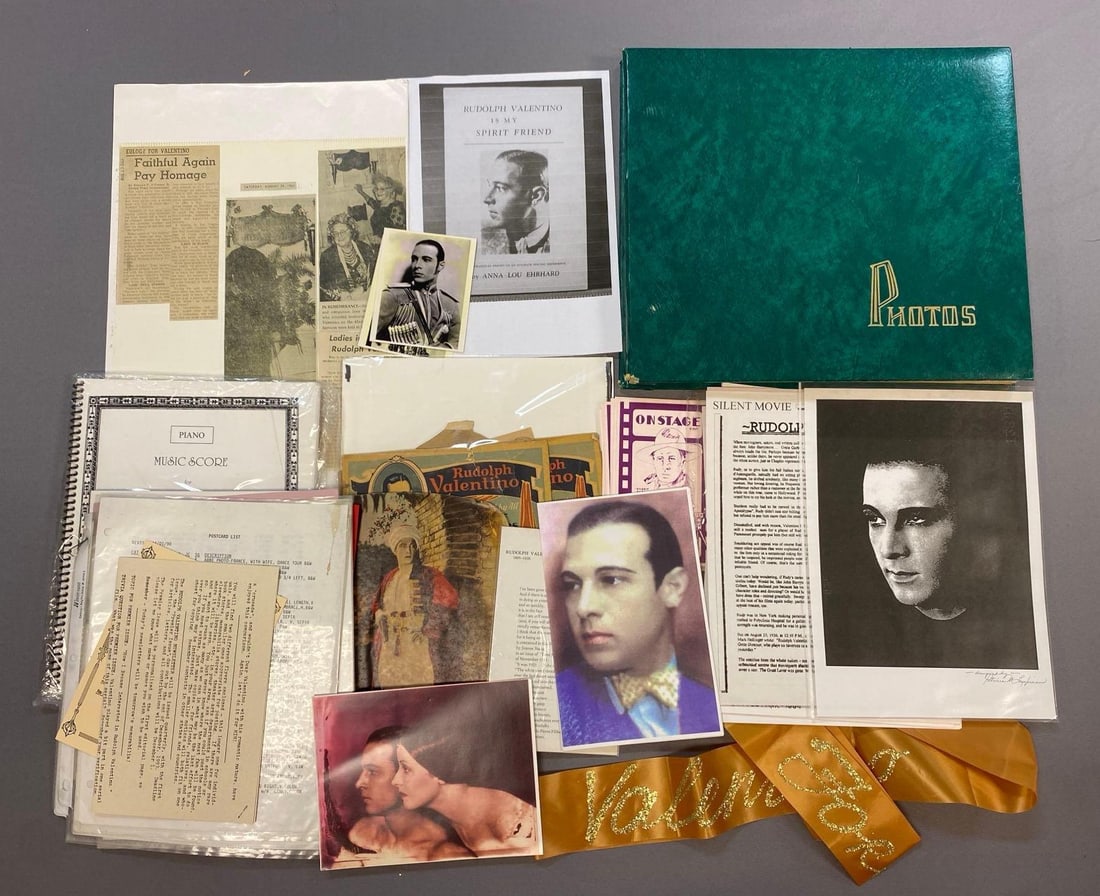 Group of Assorted Rudolph Valentino Items (1 of 4)