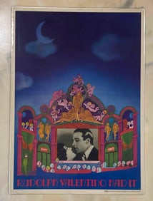 Union Camp Rudolph Valentino Modern Poster