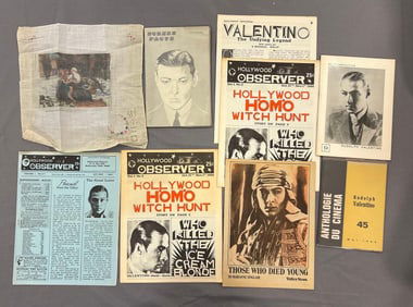 Group of Rudolph Valentino Ephemera