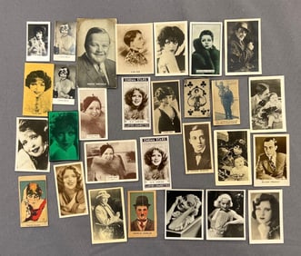 Group of Hard to Find Cigarette Cards of Hollywood Stars