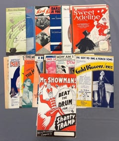 Group of Hollywood Film Sheet Music