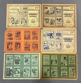 Group of Advertising Movie Sheets