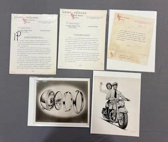 Group of Harley Davidson Press Releases and Photos