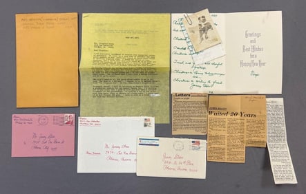 Group of Mrs. Virginia (Clearance) Brown Ephemera
