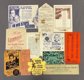 Group of Hollywood Film Ephemera