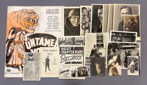 Group of Tom O'Brien Documents, Photos, and Press Items