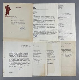 Group of 7 Signed Vintage Hollywood Letters