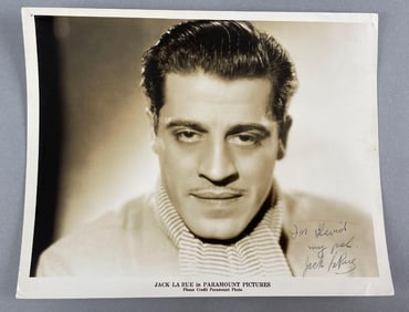Signed Jack La Rue Photograph