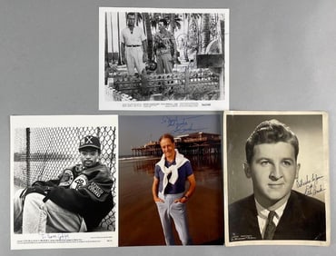 Group of 4 Hollywood Actor Signed Photographs