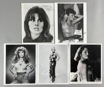 Group of 5 Signed Hollywood Actress Photographs