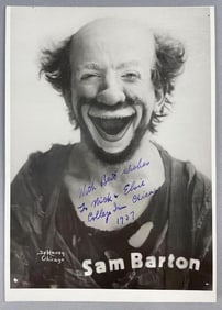 1937 Sam Barton Inscribed Photograph