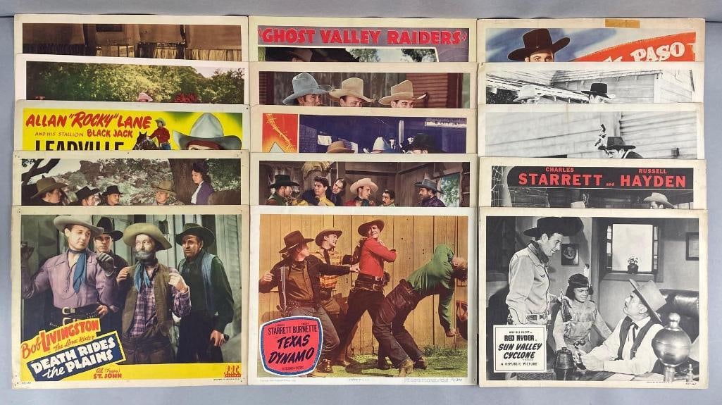 Group of 15 Western Movie Lobby Cards (1 of 3)