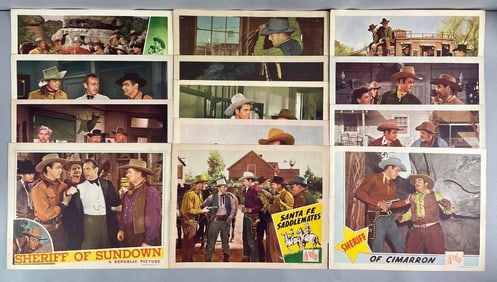 Group of 13 Western Movie Lobby Cards