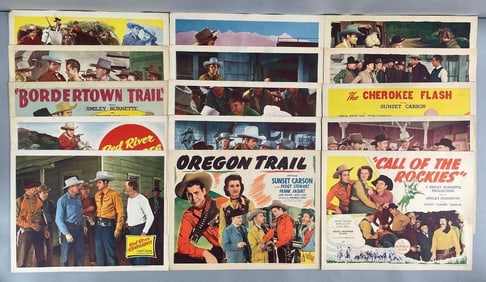 Group of 15 Western Movie Lobby Cards
