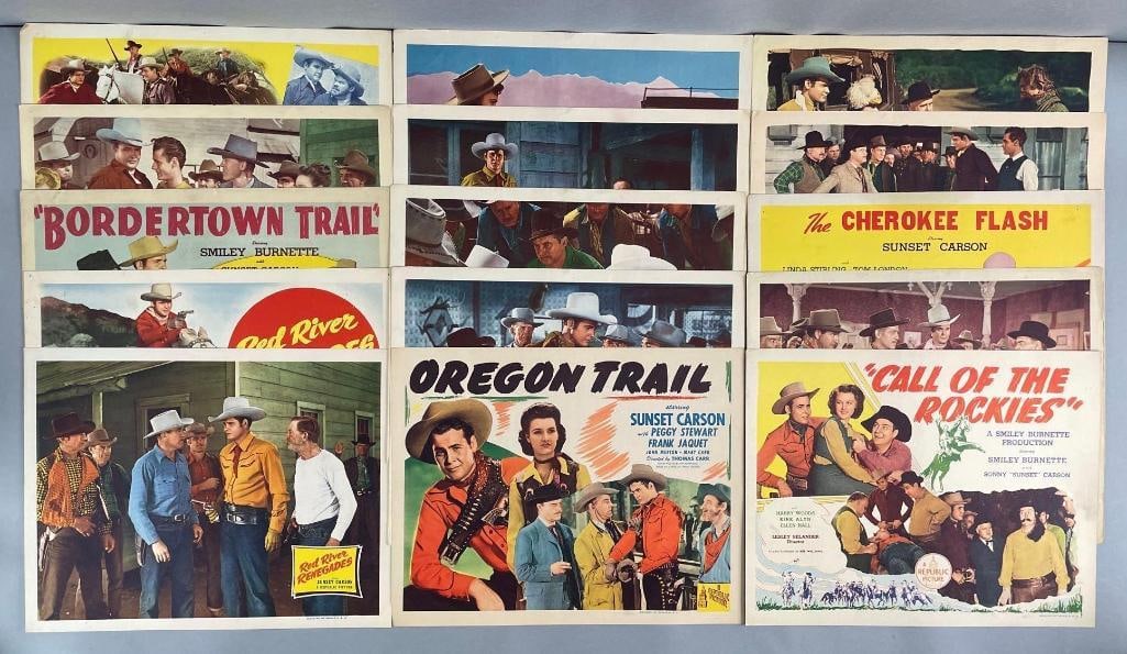 Group of 15 Western Movie Lobby Cards (1 of 3)