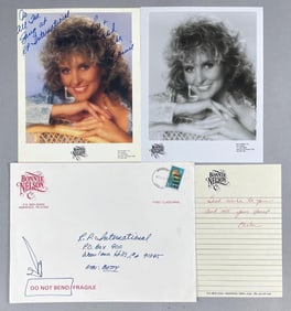 Signed Bonnie Nelson Photograph and Letter